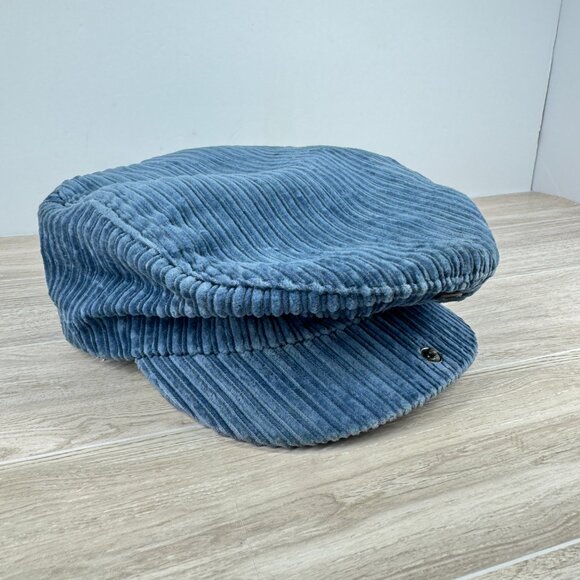 Vintage Nike Blue Corduroy Newsboy Cap 90s Wide Wale Driver Hat Medium - Picture 5 of 15